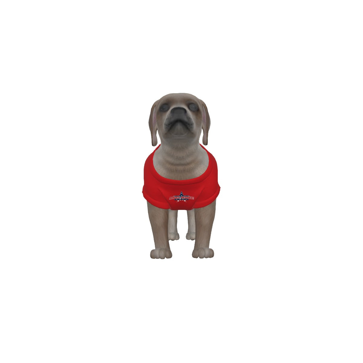 Frenchie-Red- My Owner Is Armed- Star Flag- Puppy Tank Top